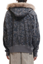 P.A.M. Abc Fur Trim Hooded Zip Thru Sweat