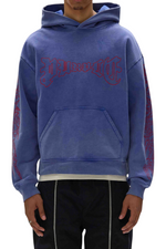 Purple Brand Arched Gothic Hoodie