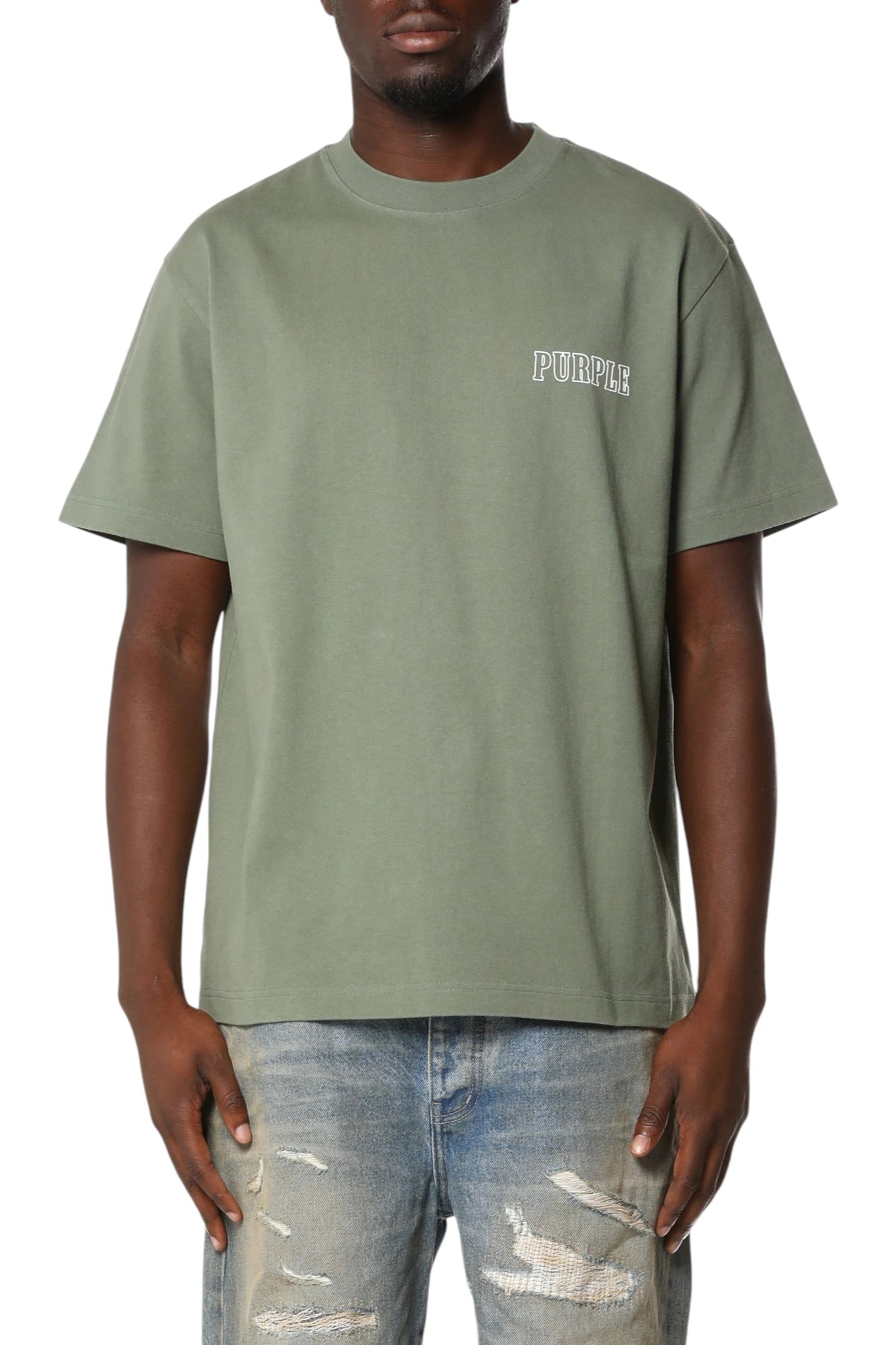 Purple Brand Hwt Jersey Ss Tee