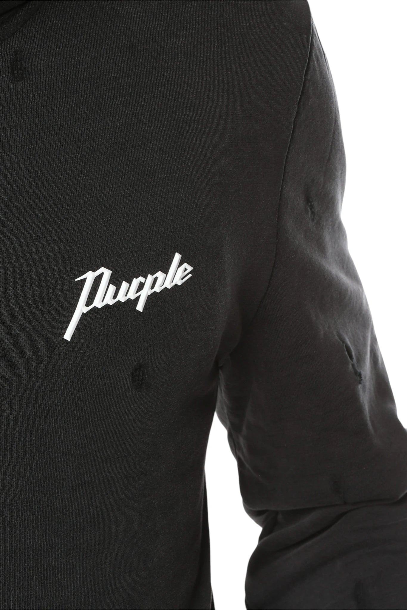 Purple Brand Mwt Slub Shrunken Fz Hoodie
