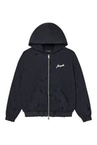 Purple Brand Mwt Slub Shrunken Fz Hoodie