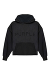 Purple Brand Shadow Wordmark Oversized Hoodie