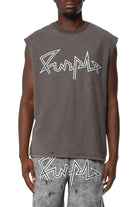 Purple Brand Textured Sleeveless Tee