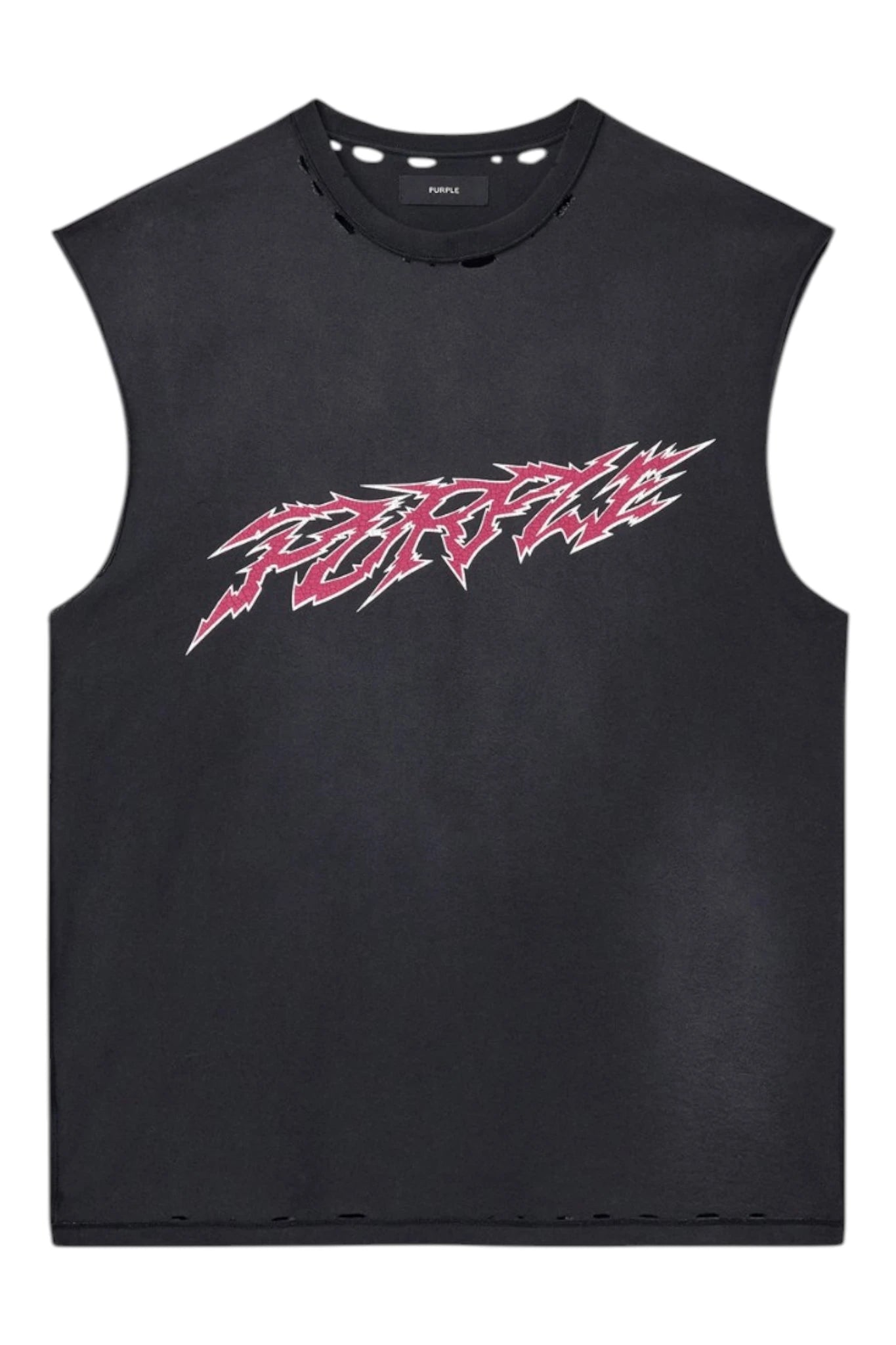 Purple Brand Textured Sleeveless Tee
