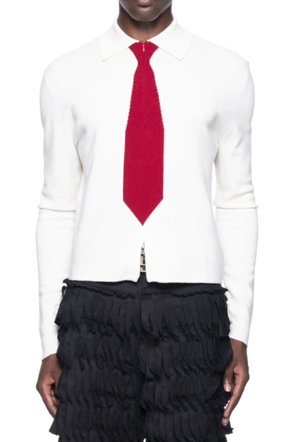 Spencer Badu Knit Tie Shirt