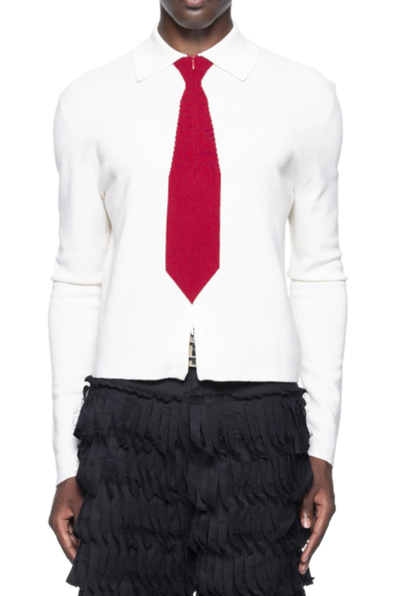 Spencer Badu Knit Tie Shirt