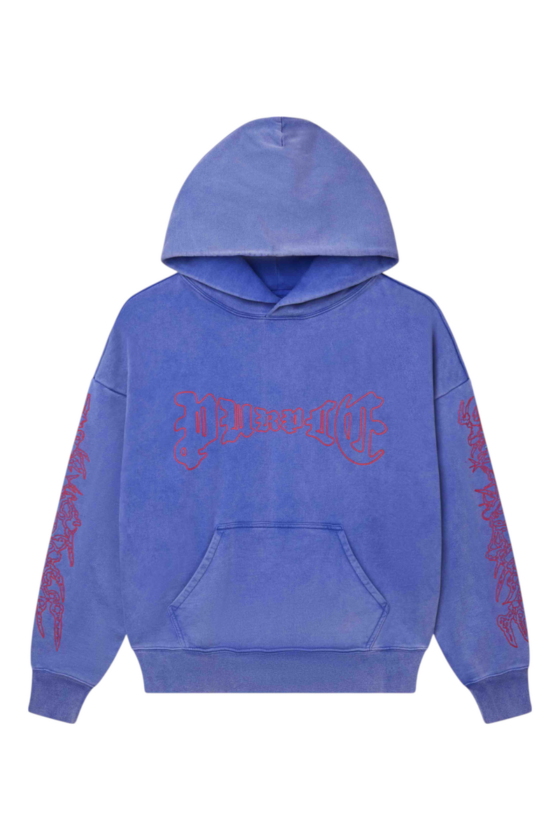 Purple Brand Arched Gothic Hoodie
