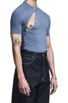 Saul Nash Asymmetric Henley Shirt