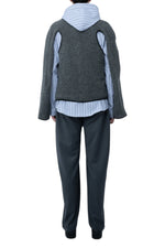 Saul Nash Fleece Cut-Out Flight Zip-Up