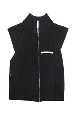 Spencer Badu Black Knitted Vest