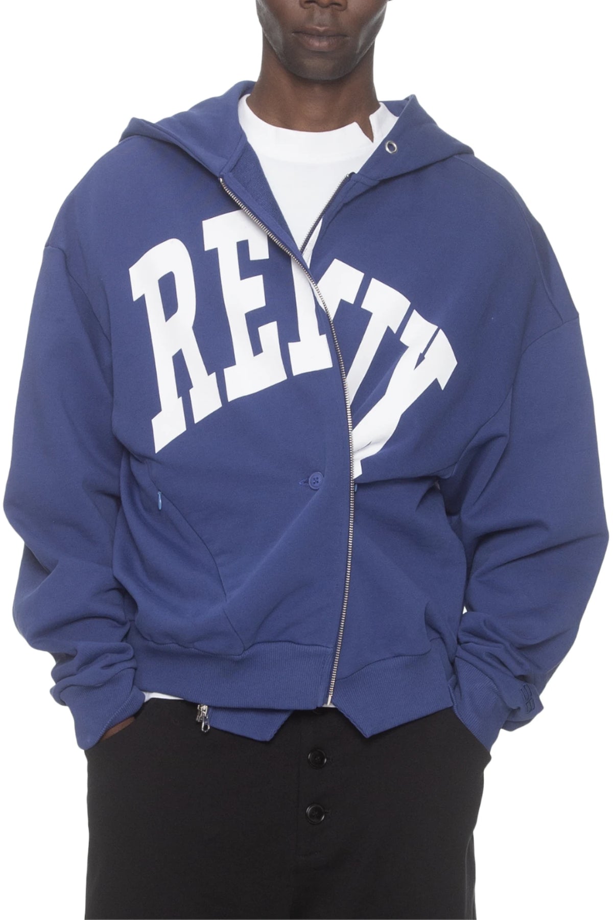 Spencer Badu Blue Remix Zip Up Hoodie