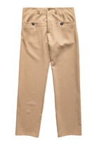 Spencer Badu Brown Button Wool Trouser