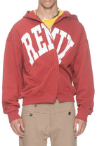 Spencer Badu Burgundy Remix Zip Up Hoodie