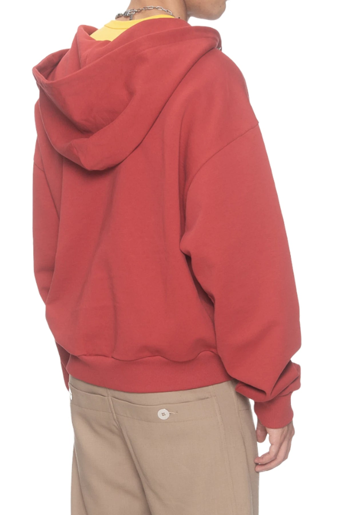 Spencer Badu Burgundy Remix Zip Up Hoodie
