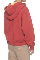 Spencer Badu Burgundy Remix Zip Up Hoodie