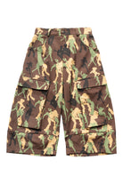 Spencer Badu Camo Slashed Shorts