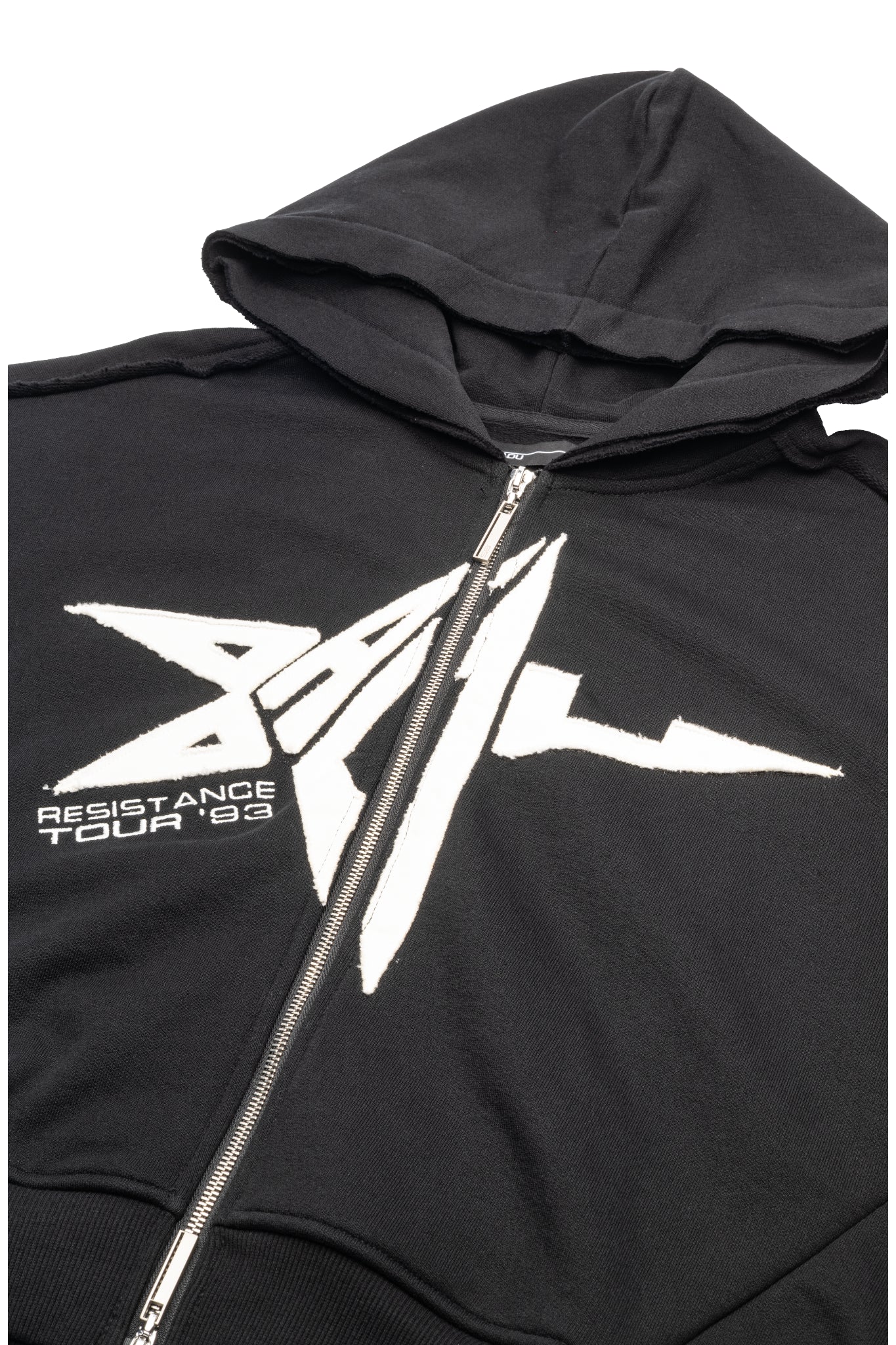 Spencer Badu Distressed Zip Up