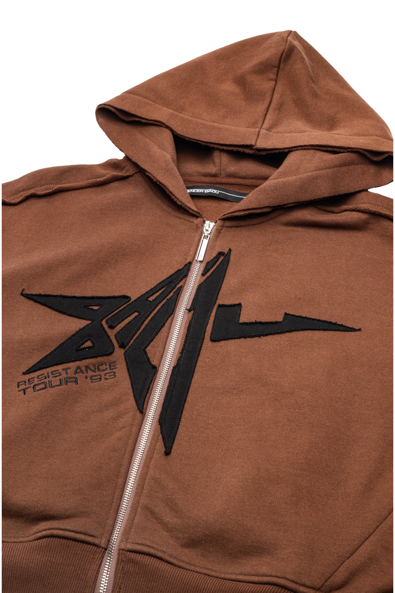 Spencer Badu Distressed Zip Up