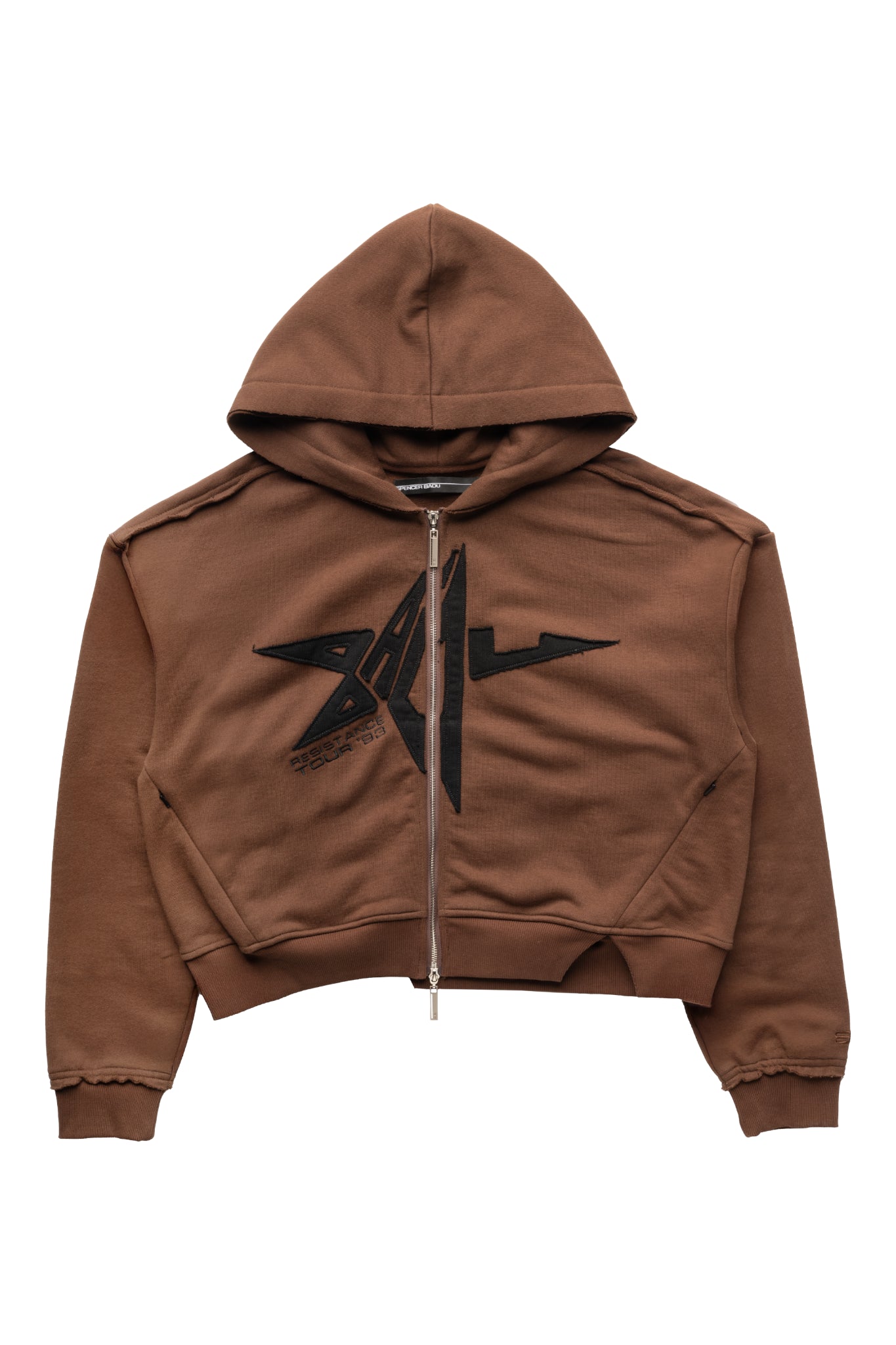 Spencer Badu Distressed Zip Up