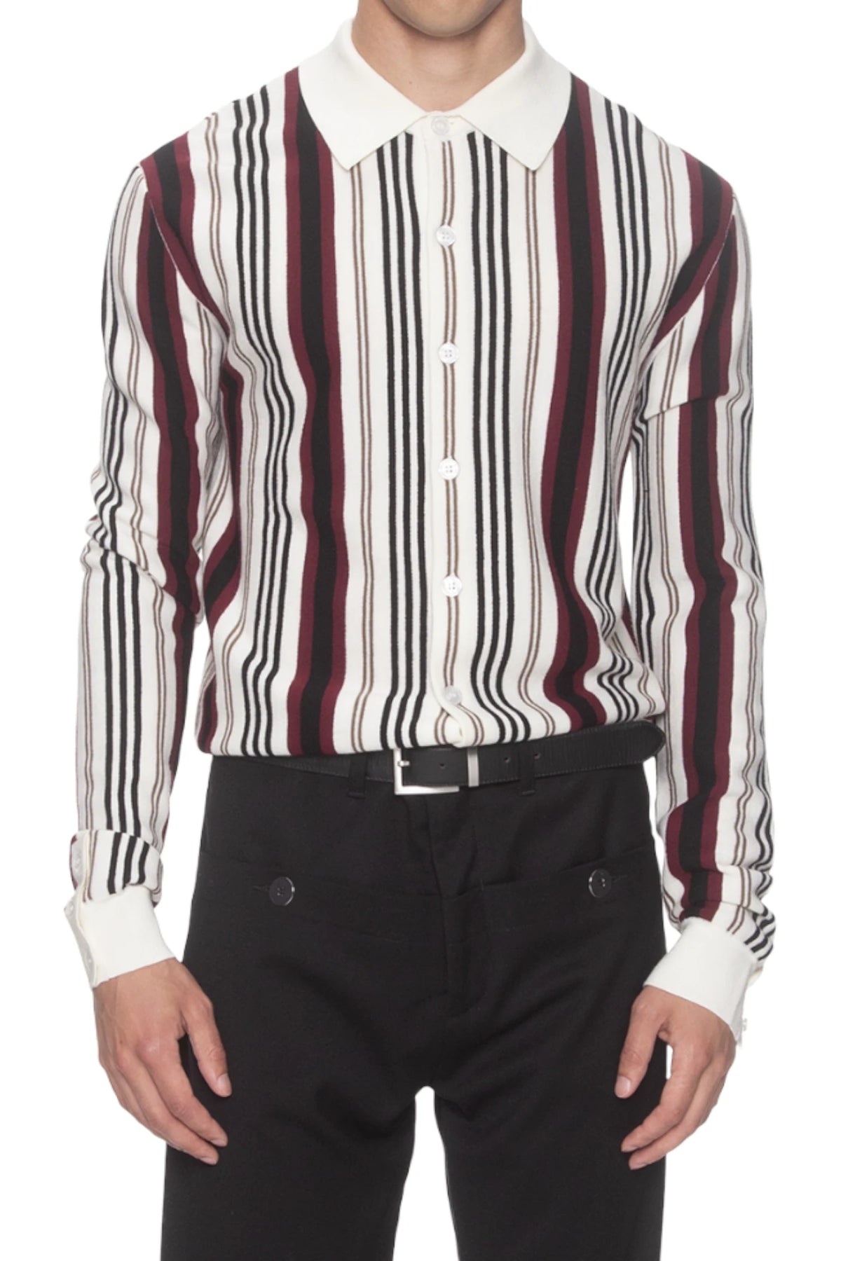 Spencer Badu Stripe Knit Shirt