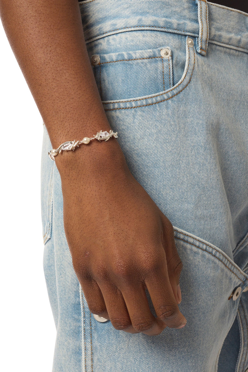 Sweet Lime Juice Eryn Navette Pearl Bracelet