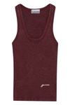 Ganni Heavy Rib Jersey Tank Top