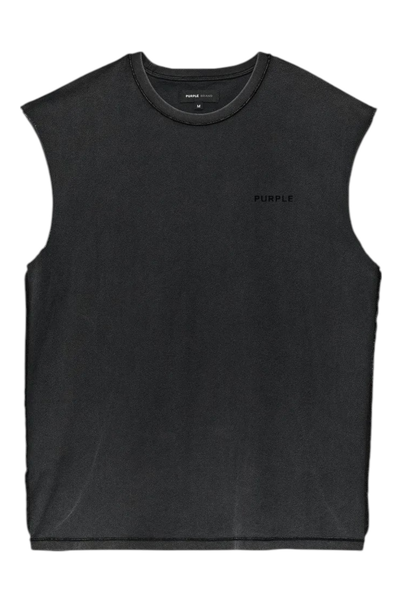Purple Brand Textured Jersey Sleeveless