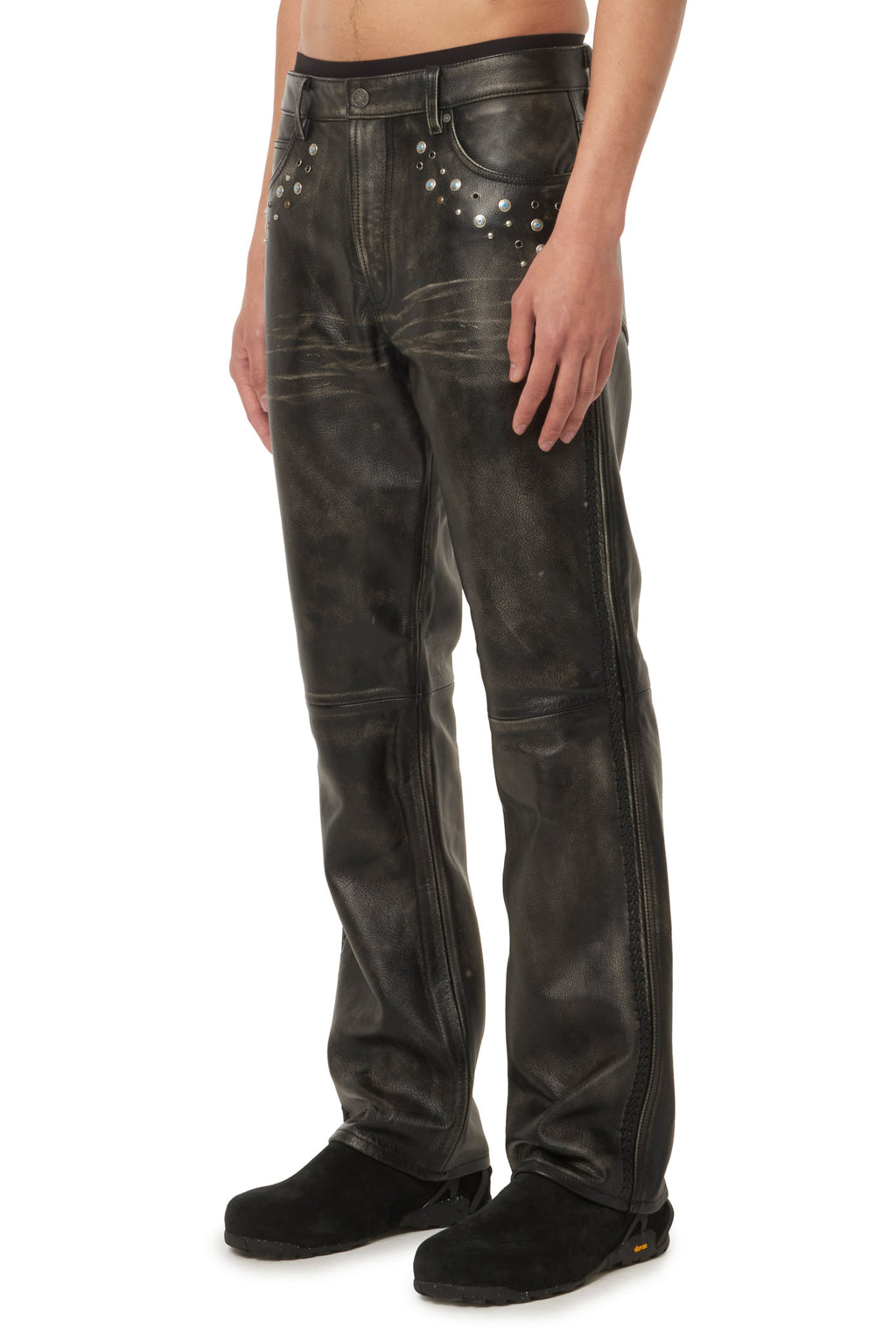 GUESS USA Leather Flare Pant