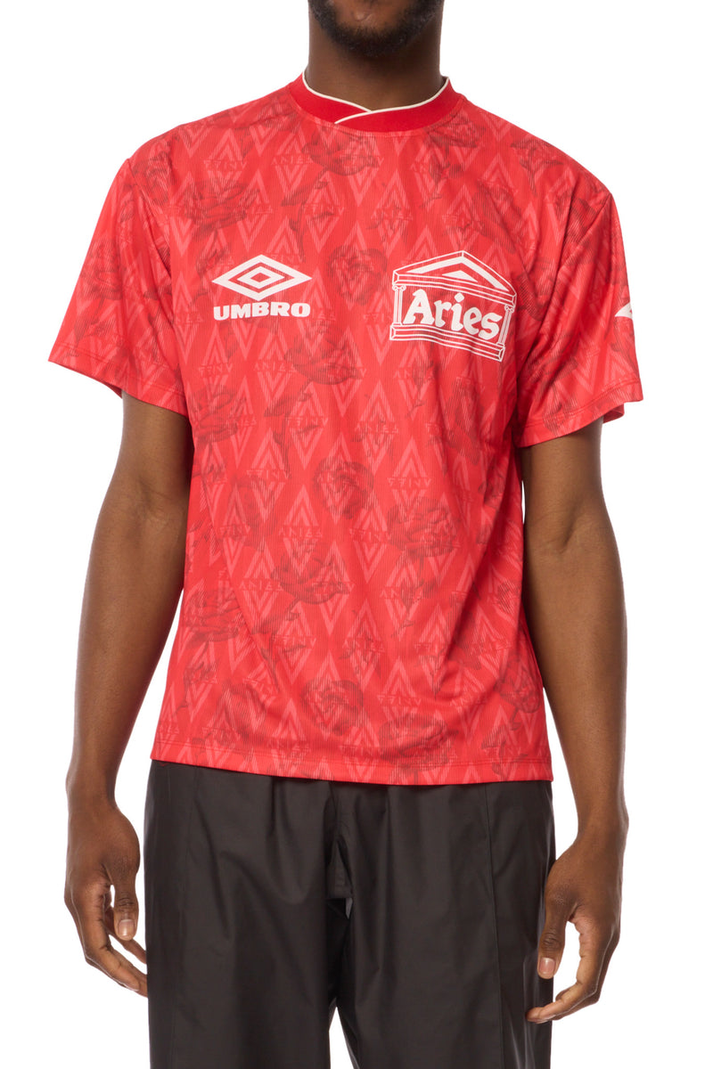 Aries x Umbro Red Roses SS Football Jersey