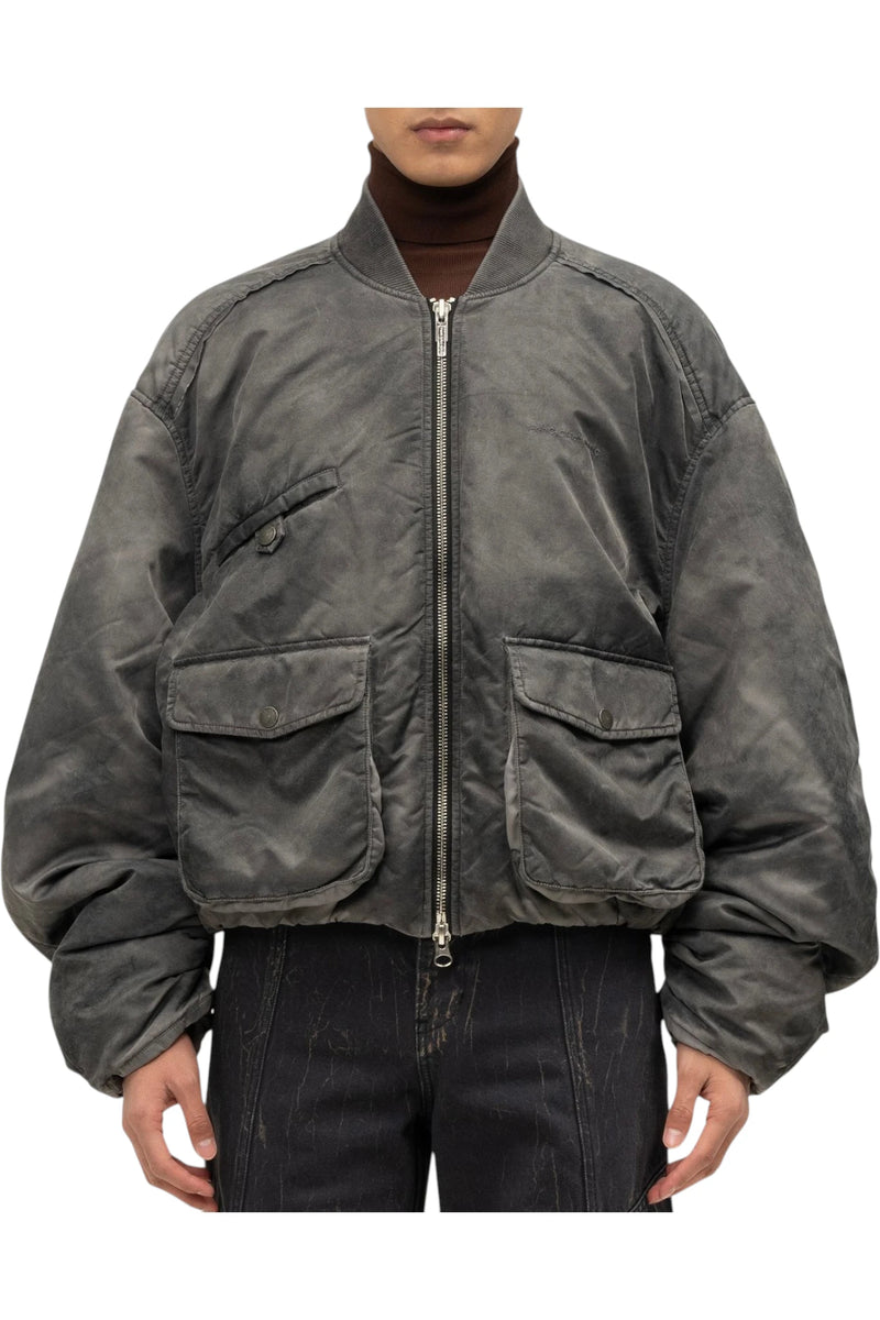 Feng Chen Wang Spray Painted Nylon Bomber Jacket