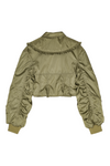 Ganni Duchesse Nylon Fitted Jacket
