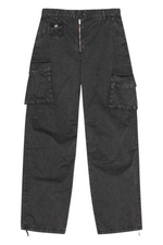 Ganni Washed Cotton Twill Pants