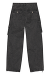 Ganni Washed Cotton Twill Pants