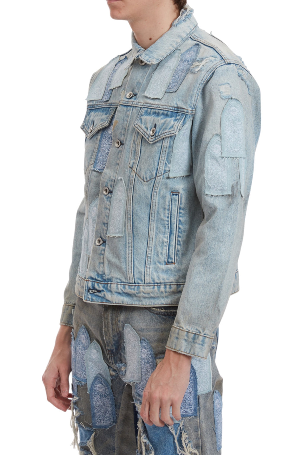 Who Decides War Patched Arch Denim Jacket