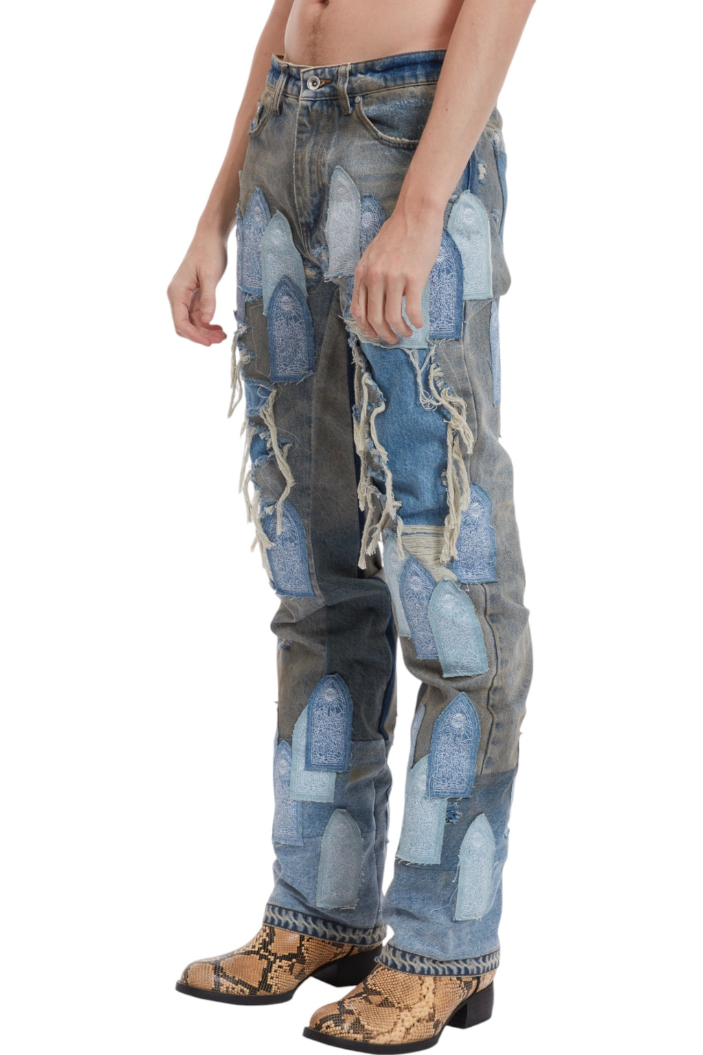 Who Decides War Patched Arch Repaired Blowout Denim