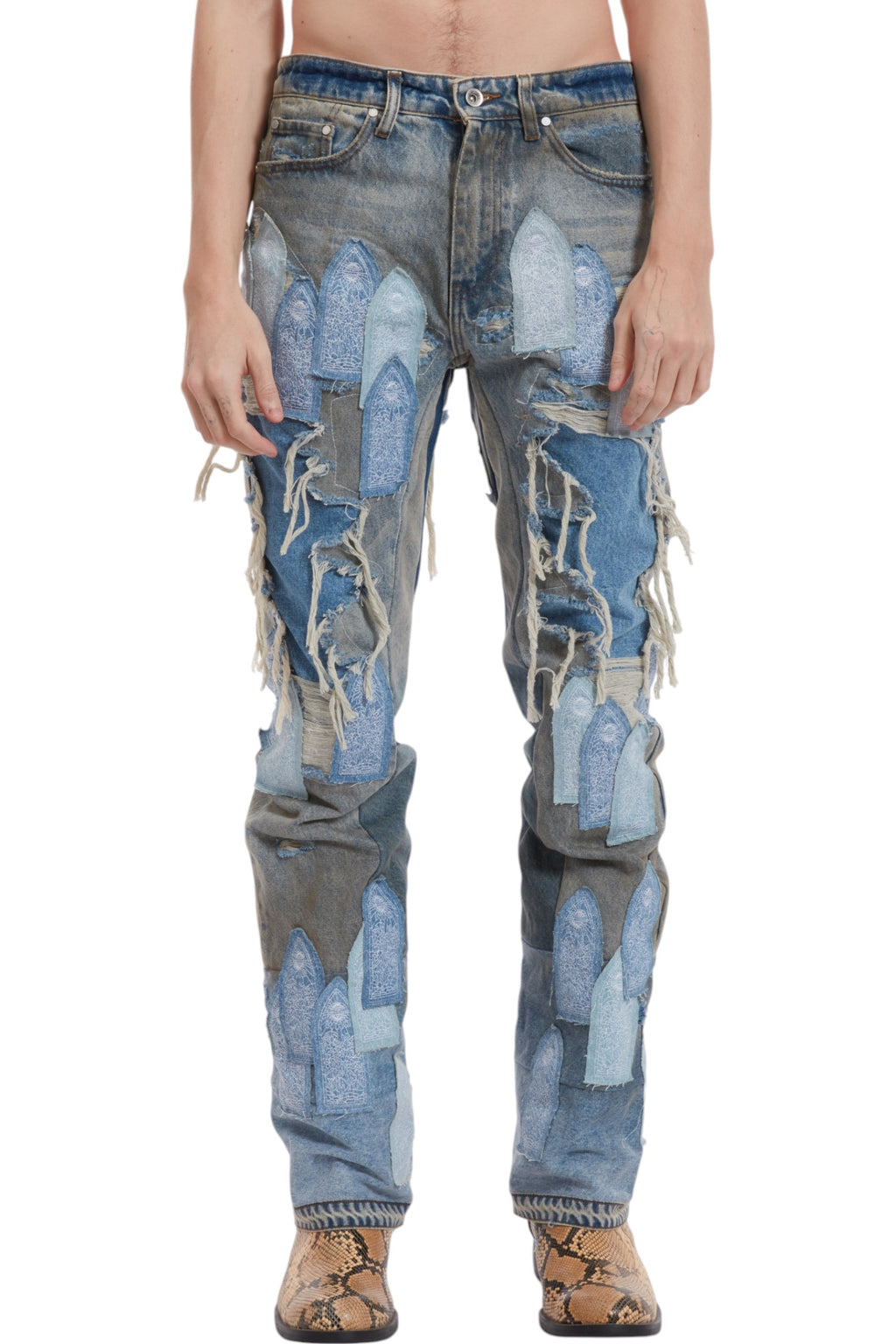 Who Decides War Patched Arch Repaired Blowout Denim