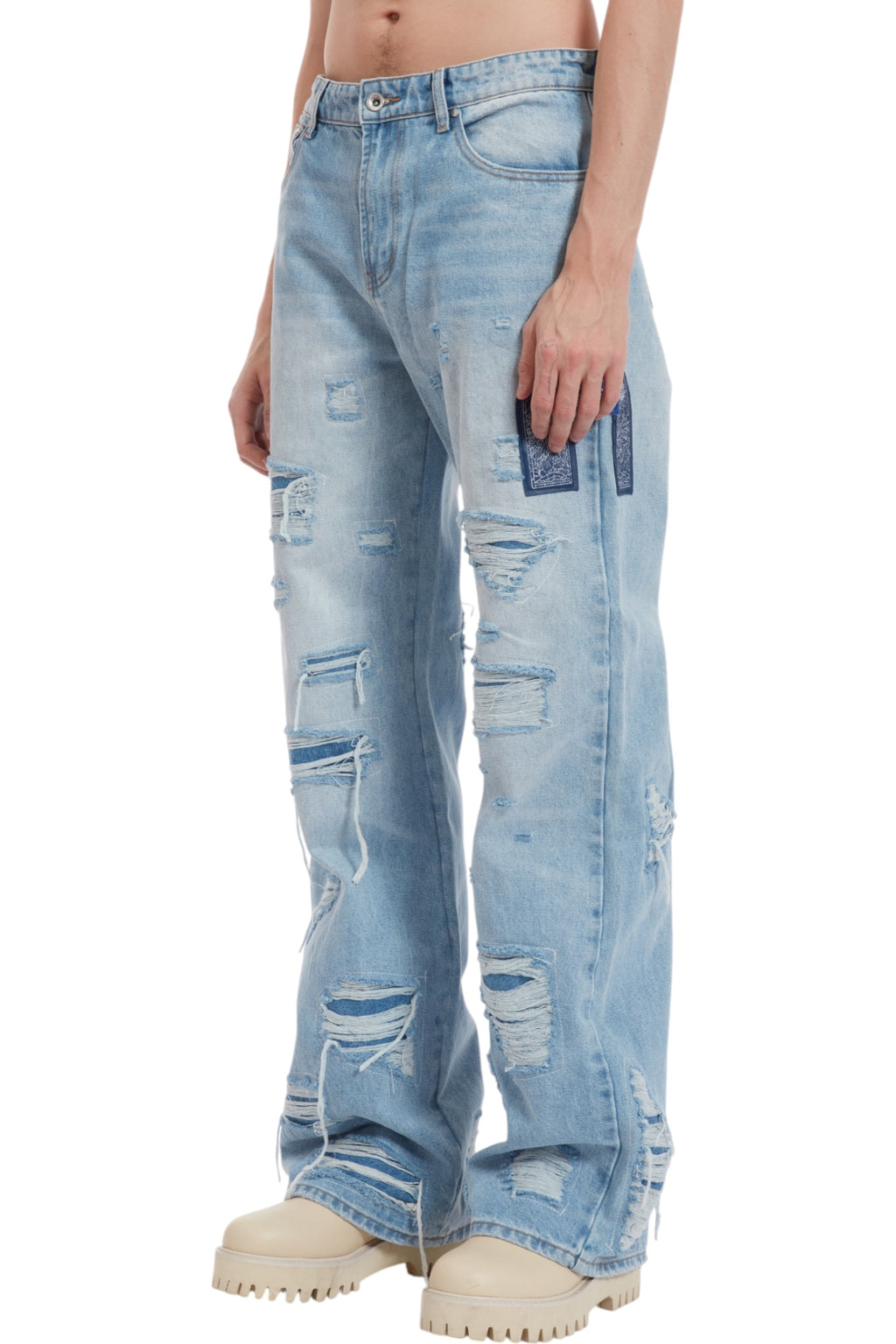 Who Decides War Side Patch Relaxation Denim
