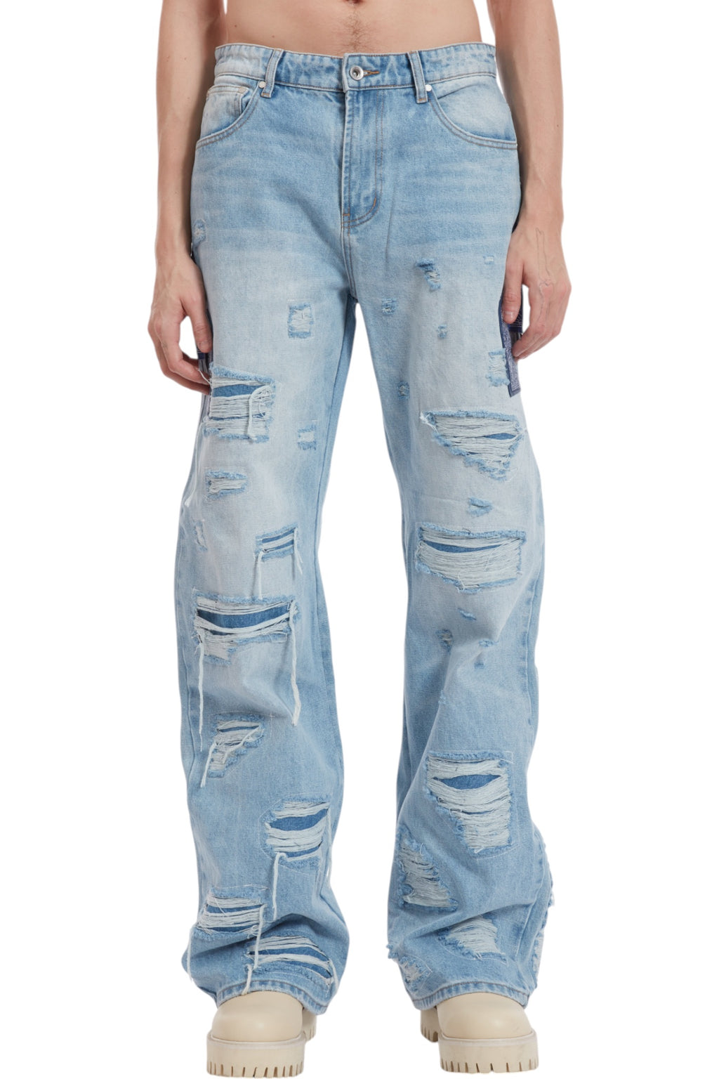 Who Decides War Side Patch Relaxation Denim