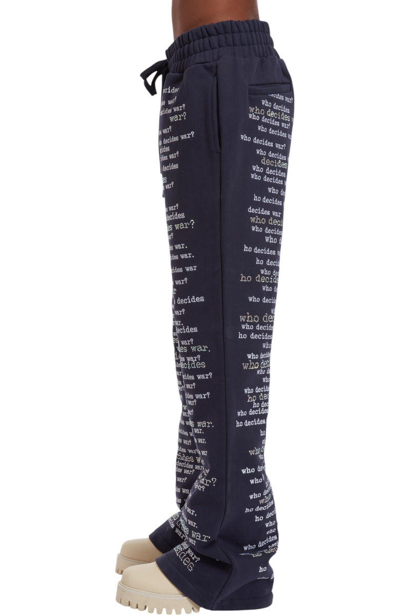 Who Decides War WDW Scripture Sweatpants