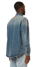 Y/Project Evergreen Paris' Best Patch Denim Shirt