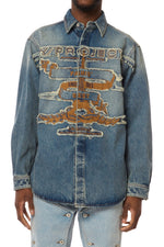 Y/Project Evergreen Paris' Best Patch Denim Shirt