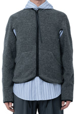 Saul Nash Fleece Cut-Out Flight Zip-Up