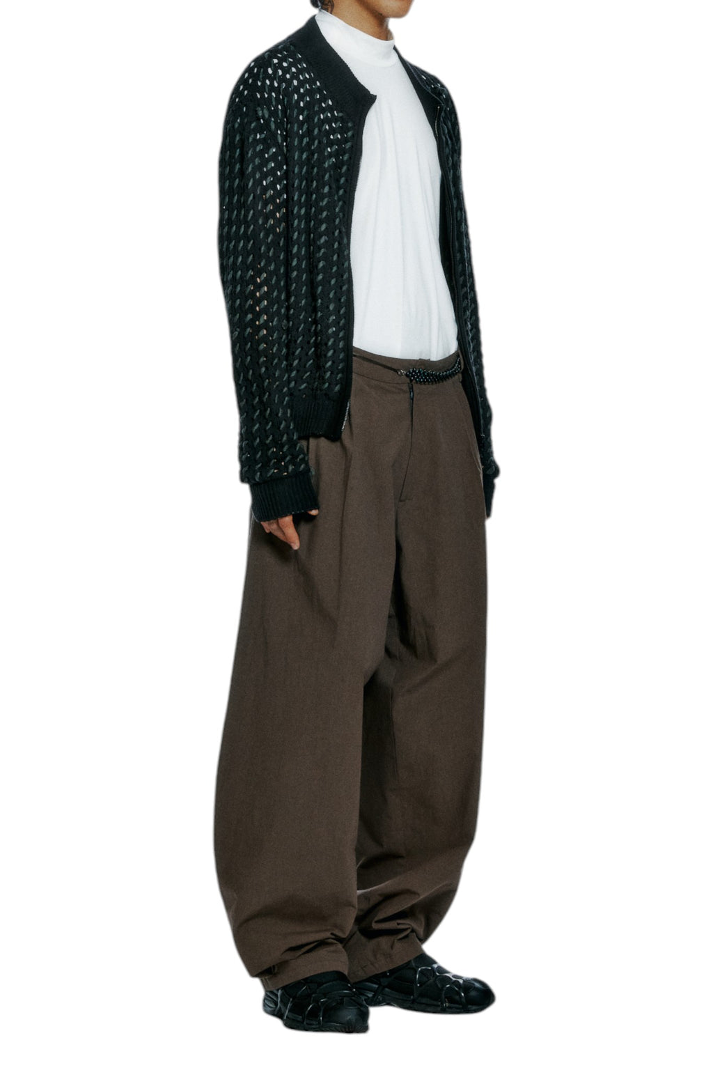 Hyein Seo Wide Pants With Beaded Belt