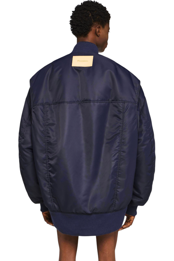 JW Anderson Oversized Curved Hem Bomber Jacket