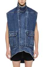 JW Anderson Oversized Sleeveless High Neck Jacket