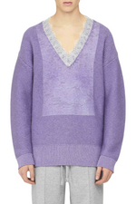 JW Anderson Lace Trim V Neck Jumper