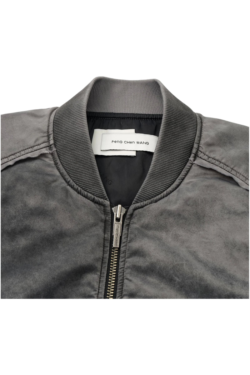 Feng Chen Wang Spray Painted Nylon Bomber Jacket