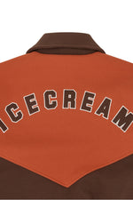 ICECREAM Panelled Varsity Jacket